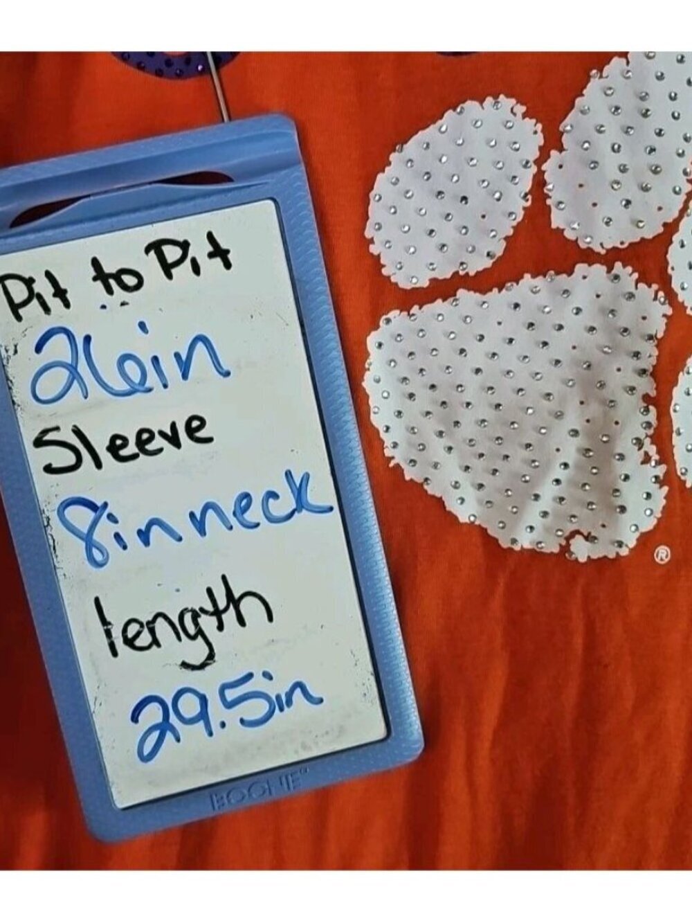 Colosseum Women's Plus Size 2X Clemson Tigers Rhinestone Bling Paw - Picture 4 of 8